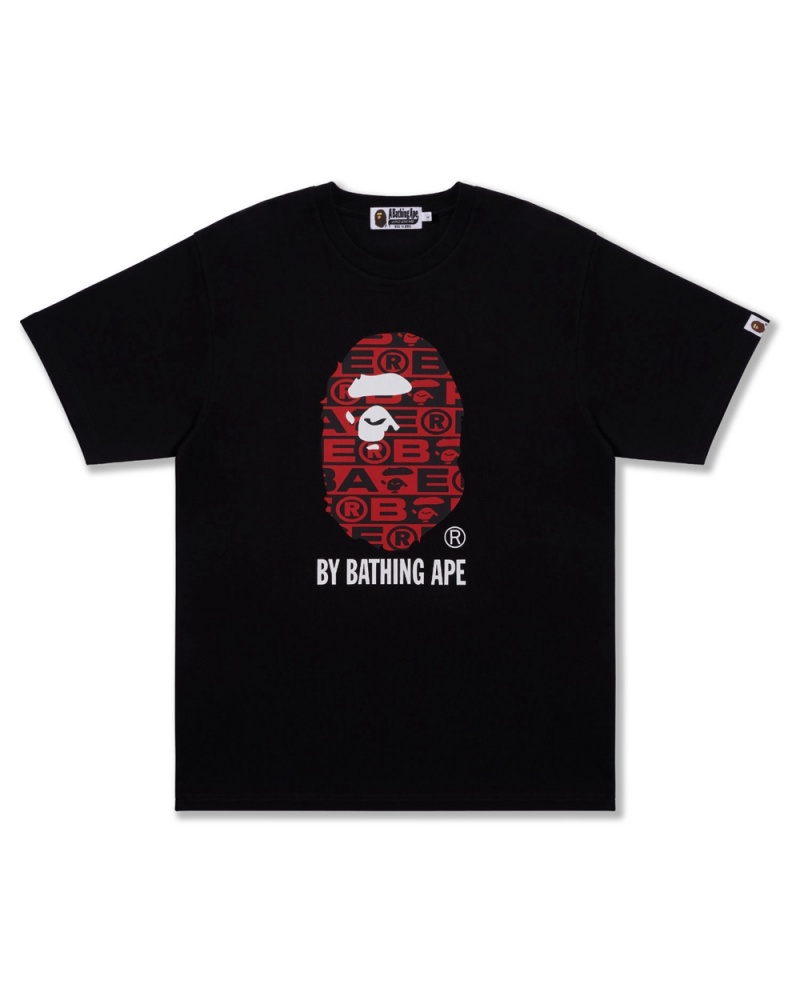 T Shirts Bape Lux Sport Pattern By Bathing Ape Noir Homme | VHG-03152388